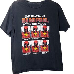 Black Deadpool Graphic T-Shirt 🥳